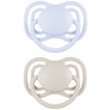 Smoczek CANPOL BABIES DentalAir 18 m+ Niebiesko-szary (2 sztuki)