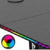 Biurko gamingowe SHADOW GAMER 2.0 LED RGB Czarny Hub USB Nie