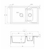 Zlewozmywak DEANTE Andante ZQN N513 Nero Komora 1 380 x 420 x 180 mm