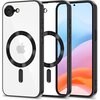Etui TECH-PROTECT MagFlex MagSafe do Apple iPhone 16e Przezroczysto-czarny