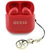Słuchawki douszne GUESS Glossy Effect Printed Classic Logo & Charm  Czerwony
