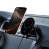 Uchwyt na telefon TECH-PROTECT V6 Magsafe Vent Wireless Charger 15W Czarny Kompatybilność Apple Magsafe