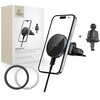 Uchwyt na telefon TECH-PROTECT V5 Magsafe CD & Vent Wireless Charger 15W Czarny