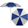 Parasol plażowy ENERO CAMP 1067643 160 cm Biało-niebieski Materiał Poliester 170T