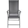 Zestaw krzeseł ogrodowych SASKA GARDEN 1065014 Szary (2 szt.) Materiał Textilene