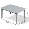 Stolik ogrodowy FERNE Rimo Gray FER-FRIS864-423U Szary Rodzaj Stolik ogrodowy