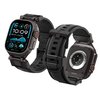 Pasek SPIGEN DuraPro Armor do Apple Watch 6/7/8/9/10/SE/Ultra 1/2 (44/45/46/49mm) Czarny Materiał Tworzywo sztuczne