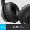 Słuchawki LOGITECH H390 Nauszne, Dźwięk przestrzenny Czarny Mikrofon Tak