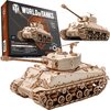 Zabawka drewniana LITTLE STORY World of Tanks 3D Czołg M4A3E8 Sherman (1272 elementy)
