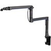 Ramię mikrofonowe ENDORFY Broadcast Low Profile RGB Boom Arm Obciążenie głowicy 2 kg Dołączone akcesoria Uchwyt mikrofonu