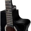 Gitara akustyczna MUSICMATE MM-G20 MoonMelody Czarny Podstrunica wykonanie Technicolor