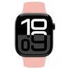 Pasek CRONG Sport Liquid do Apple Watch 2/3/4/5/6/7/8/9/SE/SE 2022 (38/40/41/42mm) Różowy Materiał Silikon