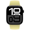 Pasek CRONG Sport Liquid do Apple Watch 2/3/4/5/6/7/8/9/10/SE/SE 2022 (38/40/41/42mm) Żółty Materiał Silikon