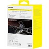 Uchwyt na telefon do roweru BASEUS PrimeTrip 2w1 C12569000121-00 Czarny + Lampka rowerowa Wodoodporny Tak
