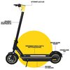 Hulajnoga elektryczna XRIDER M10 ME 65km 500W Amortyzacja 10" Czarny Standard pyłoszczelności / wodoodporności IPX4