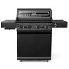 Grill gazowy KOLER Krone S1 Czarny 21.6 kW 73 x 46 cm Funkcje Kółka, Pokrywa, Półki boczne, Termometr