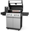 Grill gazowy KOLER Krone S1 Silver 21.6 kW 73 x 46 cm Powierzchnia rusztu [cm] 73 x 46