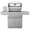 Grill gazowy KOLER Krone S2 Silver 21.6 kW 74 x 46 cm Liczba rusztów 5