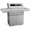 Grill gazowy KOLER Krone S2 Silver 21.6 kW 74 x 46 cm Powierzchnia rusztu [cm] 74 x 46