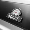 Grill gazowy KOLER Krone S2 Silver 21.6 kW 74 x 46 cm Funkcje Kółka, Pokrywa, Półki boczne, Termometr