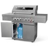 Grill gazowy KOLER Krone S3 Silver 21.6 kW 74 x 47 cm Wyposażenie Zaciski kółek