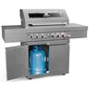 Grill gazowy KOLER Krone S3 Silver 21.6 kW 74 x 47 cm Głębokość [cm] 61