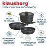 Zestaw garnków KLAUSBERG KB-7858 (5 elementów) Przeznaczenie Kuchnie gazowe