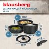 Zestaw garnków KLAUSBERG KB-7858 (5 elementów) Rodzaj Zestaw patelni i garnków