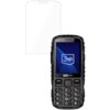 Na zdjęciu znajduje się telefon komórkowy z wyświetlaczem, na którym widoczne jest logo "3mk". Obok telefonu przedstawiona jest przezroczysta folia ochronna, która ma być zastosowana na ekranie urządzenia.