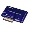 Czytnik kart HAMA 35w1 USB 2.0 Niebieski Głębokość [mm] 20