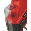 Na zdjęciu znajduje się akumulatorowy rozdrabniacz do gałęzi w kolorze czarno-czerwonym, z widocznym mechanizmem tnącym. Na obudowie widoczny jest napis "POWER X-CHANGE".