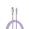 Kabel USB-A - USB-C COLORUM CK60-AC-09 1.8 m Lawendowy