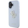Etui GUESS Grained Big 4G Logo Small Classic Logo do Apple iPhone 16 Niebieski Seria telefonu iPhone