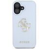 Etui GUESS Grained Big 4G Logo Small Classic Logo do Apple iPhone 16 Niebieski Model telefonu iPhone 16