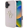 Etui GUESS Grained Big 4G Logo Small Classic Logo do Apple iPhone 16 Różowy