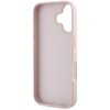 Etui GUESS Grained Big 4G Logo Small Classic Logo do Apple iPhone 16 Różowy Gwarancja 24 miesiące