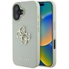 Etui GUESS Grained Big 4G Logo Small Classic Logo do Apple iPhone 16 Zielony