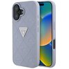Etui GUESS Hot Stamp 4G Pattern Triangle Metal Logo do Apple iPhone 16 Fioletowy