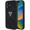 Etui GUESS Hot Stamp 4G Pattern Triangle Metal Logo do Apple iPhone 16 Czarny