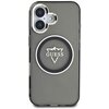 Etui GUESS IML Metal Mountain Logo MagSafe do Apple iPhone 16 Czarno-przezroczysty Model telefonu iPhone 16