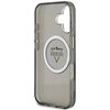Etui GUESS IML Metal Mountain Logo MagSafe do Apple iPhone 16 Czarno-przezroczysty Typ Etui nakładka