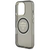Etui GUESS IML Metal Mountain Logo MagSafe do Apple iPhone 16 Pro Czarno-przezroczysty Typ Etui magnetyczne