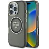 Etui GUESS IML Metal Mountain Logo MagSafe do Apple iPhone 16 Pro Max Czarno-przezroczysty