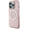 Etui GUESS IML Metal Mountain Logo MagSafe do Apple iPhone 16 Pro Przezroczysto-różowy Seria telefonu iPhone