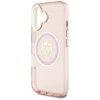 Etui GUESS IML Metal Mountain Logo MagSafe do Apple iPhone 16 Przezroczysto-różowy Typ Etui magnetyczne