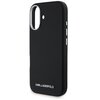 Etui KARL LAGERFELD Saffiano Full Wrapped Elongated Metal Logo MagSafe do Apple iPhone 16 Czarny Typ Etui magnetyczne