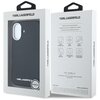 Etui KARL LAGERFELD Saffiano Full Wrapped Elongated Metal Logo MagSafe do Apple iPhone 16 Czarny Marka telefonu Apple