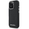 Etui KARL LAGERFELD Saffiano Full Wrapped Elongated Metal Logo MagSafe do Apple iPhone 16 Pro Czarny Seria telefonu iPhone