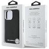Etui KARL LAGERFELD Saffiano Full Wrapped Elongated Metal Logo MagSafe do Apple iPhone 16 Pro Czarny Marka telefonu Apple