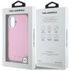 Etui KARL LAGERFELD Saffiano Full Wrapped Elongated Metal Logo MagSafe do Apple iPhone 16 Różowy Marka telefonu Apple